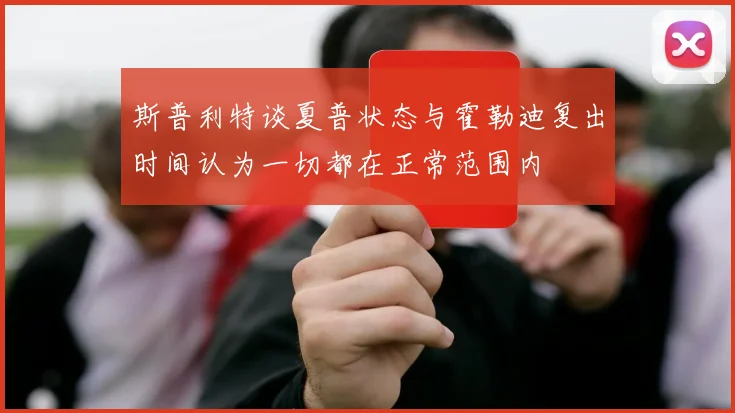 斯普利特谈夏普状态与霍勒迪复出时间认为一切都在正常范围内